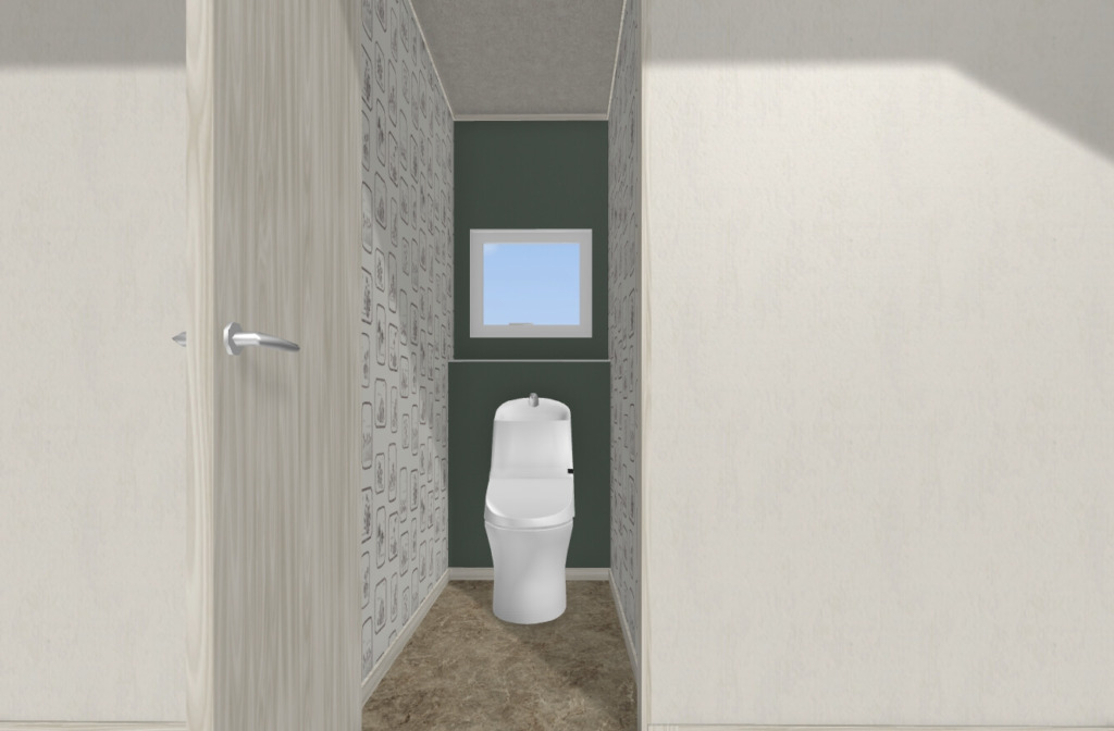 1畳トイレパース床3Dシミュレーション