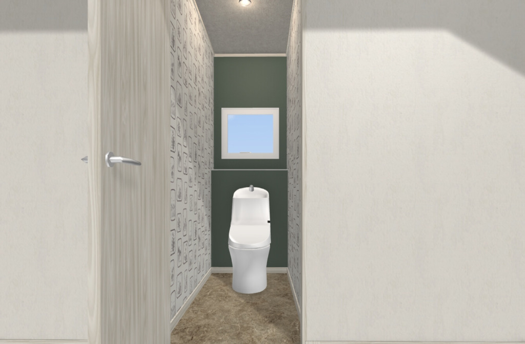 1畳トイレパース照明3Dシミュレーション