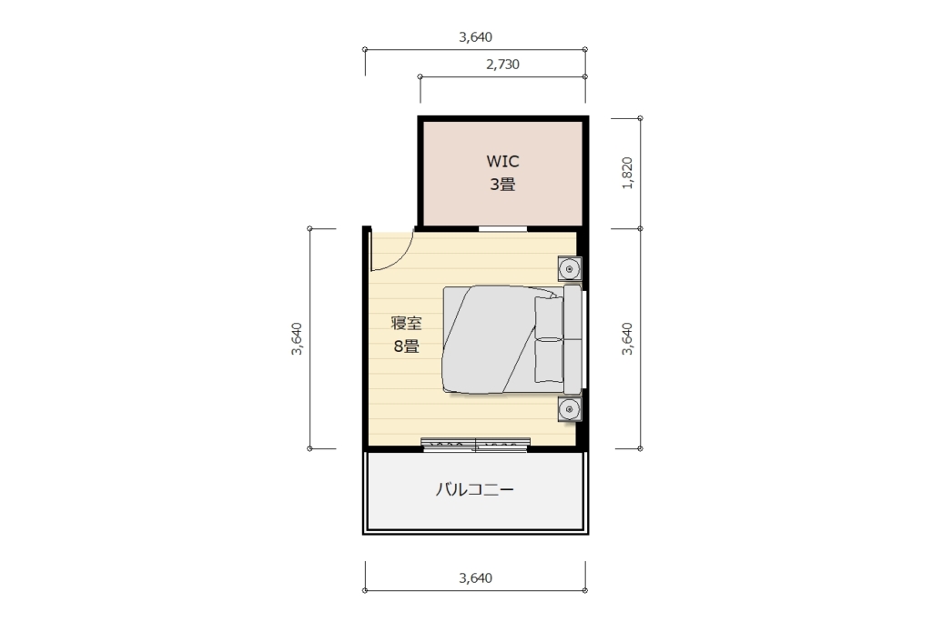 vol.57-寝室家具設置間取り